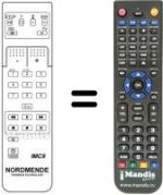Replacement remote control NordMende SPECTRA SL 63 BT