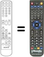 Gleichwertige Fernbedienung Sony KV-V 1430 P