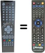 Replacement remote control NordMende LCD 3205 SE