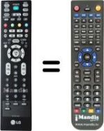 Replacement remote control LG 42 LC 54