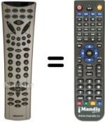 Replacement remote control NordMende MD 7330 TJ