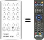 Replacement remote control MECATRON 6708
