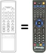 Gleichwertige Fernbedienung PAL-MAC SATELLITE RECEIVER