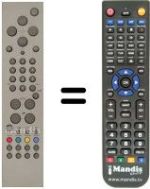 Replacement remote control Schaub Lorenz TFT SLX 15 LCD