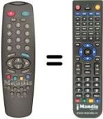 Gleichwertige Fernbedienung Vestel 3710