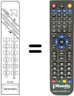 Replacement remote control RC 282