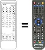 Replacement remote control RC 733