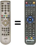 Gleichwertige Fernbedienung JVC PD 42D30 S