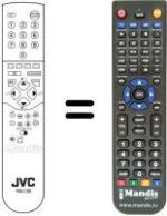 Gleichwertige Fernbedienung JVC AV 25BT5