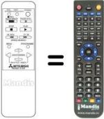 Replacement remote control RM MX1-41301