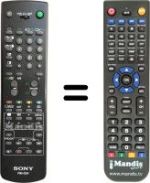 Replacement remote control Sony KV-25 F1D
