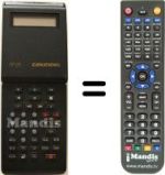 Replacement remote control Grundig GV-2292 VPT