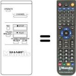 Replacement remote control Sharp VC 781 S