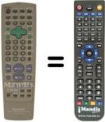 Replacement remote control Sharp RRMCG 1203 AJSA