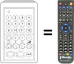 Replacement remote control SUPERSONIC 3000