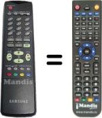 Replacement remote control Samsung CW 30A90SD