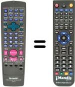 Replacement remote control Sharp VC GH600