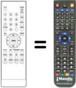 Replacement remote control Sansui LTV 2045