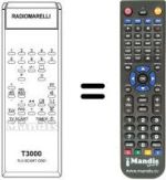 Gleichwertige Fernbedienung T 3000