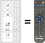 Gleichwertige Fernbedienung TELEMASTER 8