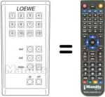 Gleichwertige Fernbedienung TELEOPTIMAT 8