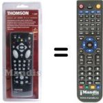 Replacement remote control Thomson V 1601