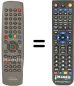 Replacement remote control CT-870
