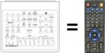 Replacement remote control TP 590 VT