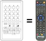Replacement remote control UNIVERSUM 9291659