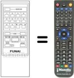 Gleichwertige Fernbedienung Funai VCR 6800