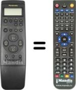 Gleichwertige Fernbedienung Panasonic NV-HD610