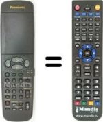 Gleichwertige Fernbedienung Panasonic NV-HD628 EG