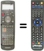 Gleichwertige Fernbedienung Daewoo DVR G 892 HIFI
