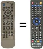 Replacement remote control LG DVD 5353
