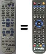 Gleichwertige Fernbedienung JVC DR-M 1 SL