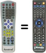 Replacement remote control Amstrad D 150