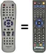 Replacement remote control Amstrad D 2600
