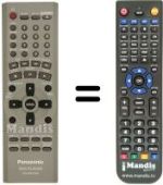 Replacement remote control National N2QAJB000069