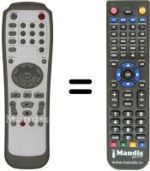 Replacement remote control LITE-ON LVW-5002