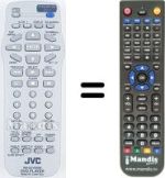 Gleichwertige Fernbedienung JVC XV-N342S