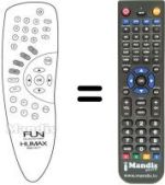Gleichwertige Fernbedienung Humax FTV-5600