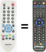 Replacement remote control Sanyo CE20LC4B