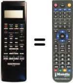 Replacement remote control NordMende V1400E