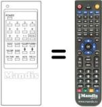 Replacement remote control Akai CT407