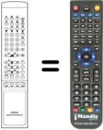 Replacement remote control Hitachi CS2852TA