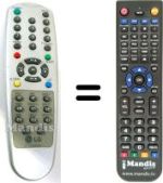 Replacement remote control LG 6710V00044L