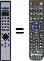Replacement remote control EASY LIVING MT2001