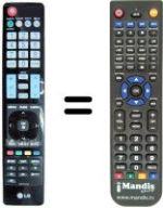 Replacement remote control LG 47LH9000