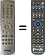 Replacement remote control Beko HDL3206S