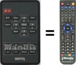 Gleichwertige Fernbedienung Benq MP620